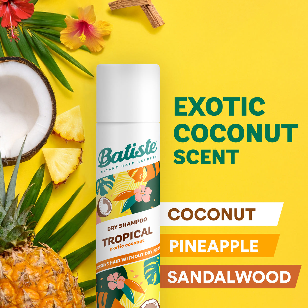 Batiste Tropical Dry Shampoo 200ml
