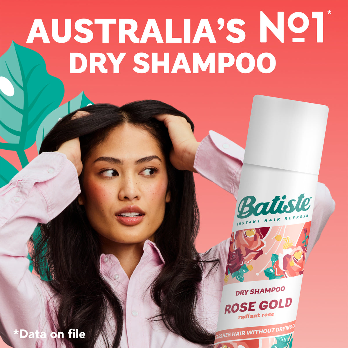 BATISTE Dry Shampoo Rose Gold 350ml
