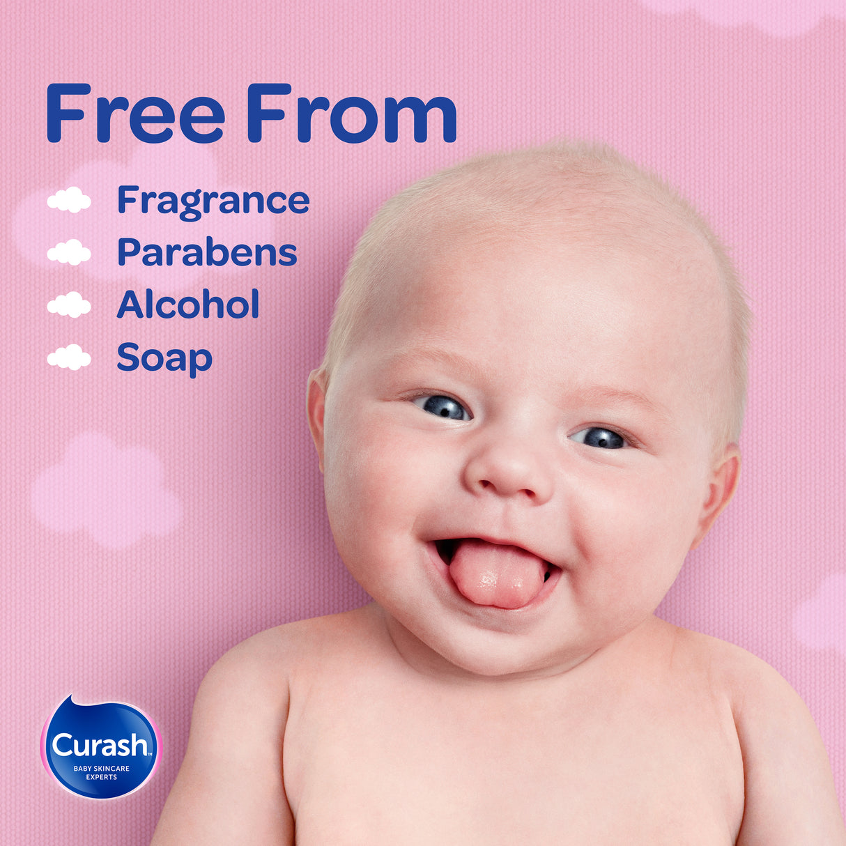 Curash Babycare Fragrance Free Baby Wipes 20 Pack