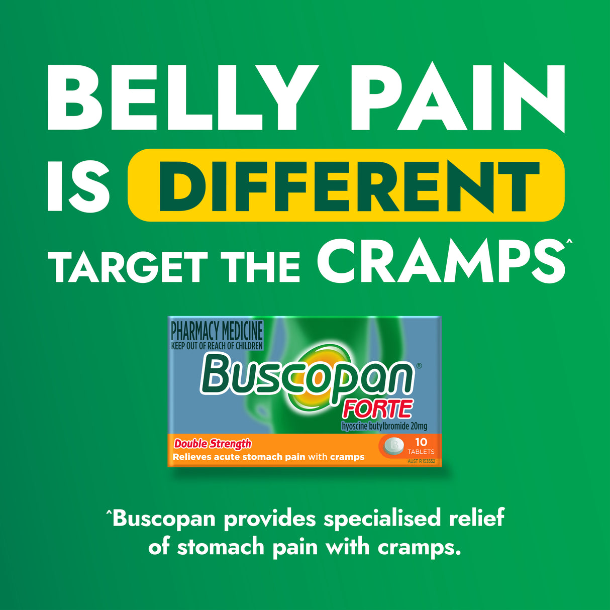 Buscopan Forte Tablets 10 Pack