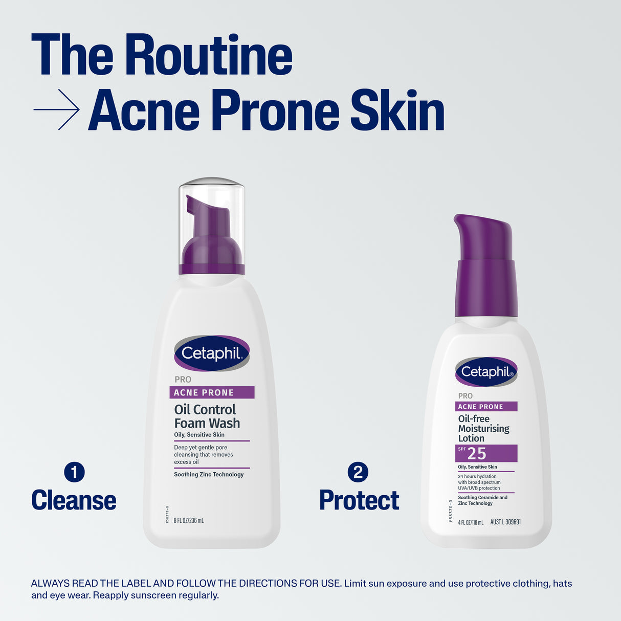 Cetaphil Pro Acne Prone Oil Control Foam Face Wash 236mL
