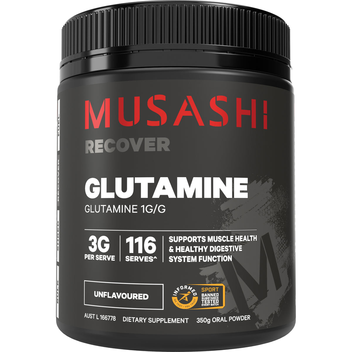 Musashi Glutamine Unflavoured 350g
