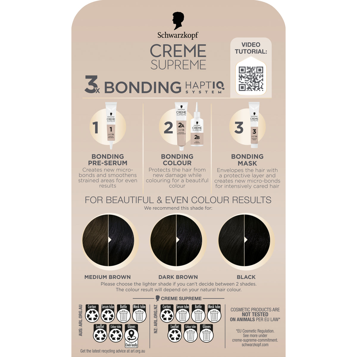 Schwarzkopf Creme Supreme 1-0 Natural Black