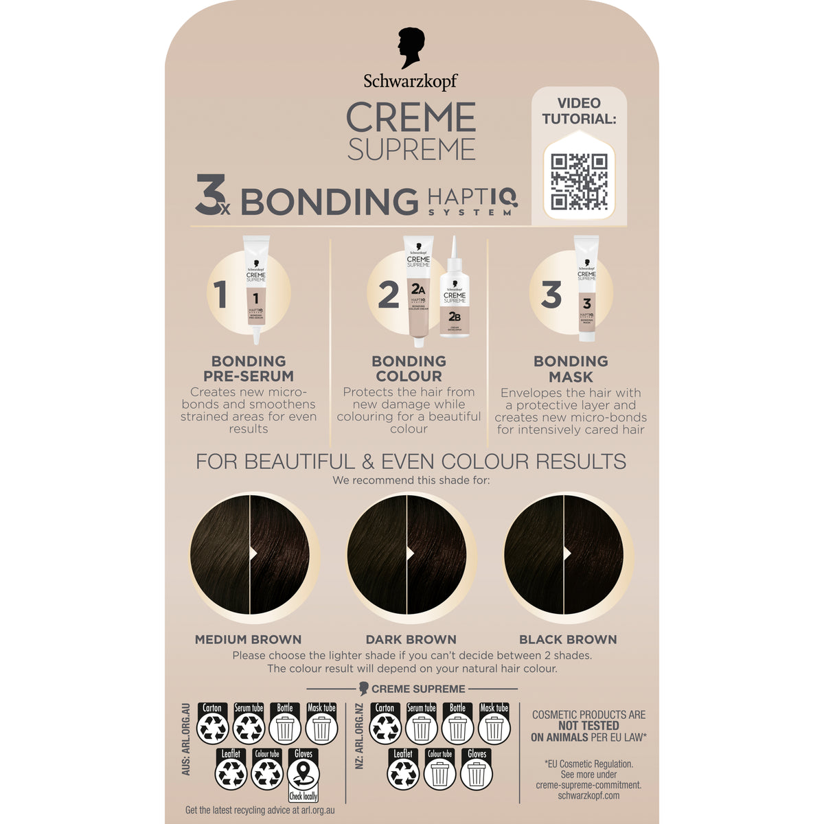 Schwarzkopf Creme Supreme 3-0 Natural Darkest Brown