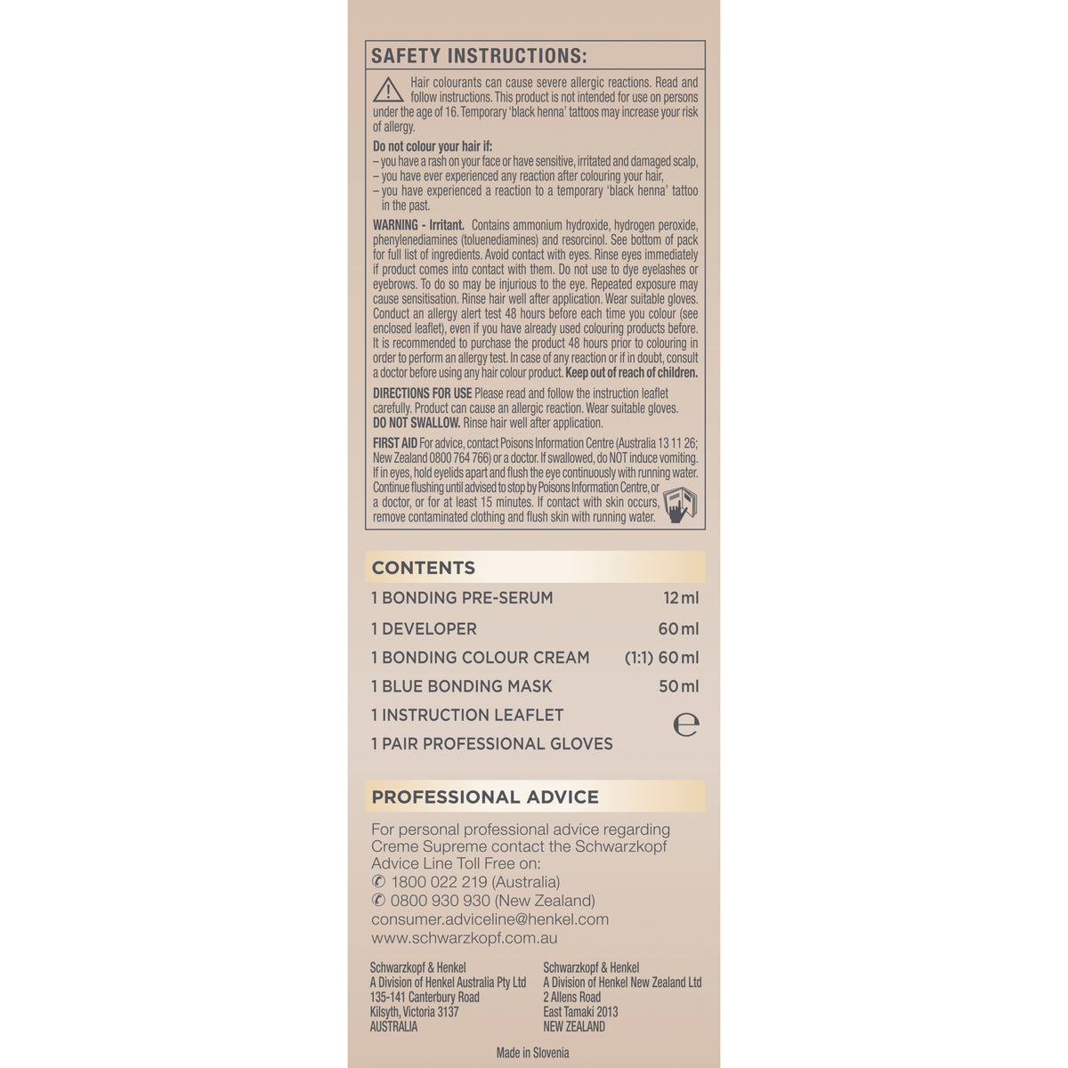 Schwarzkopf Creme Supreme 8-16 Cool Ash Blonde