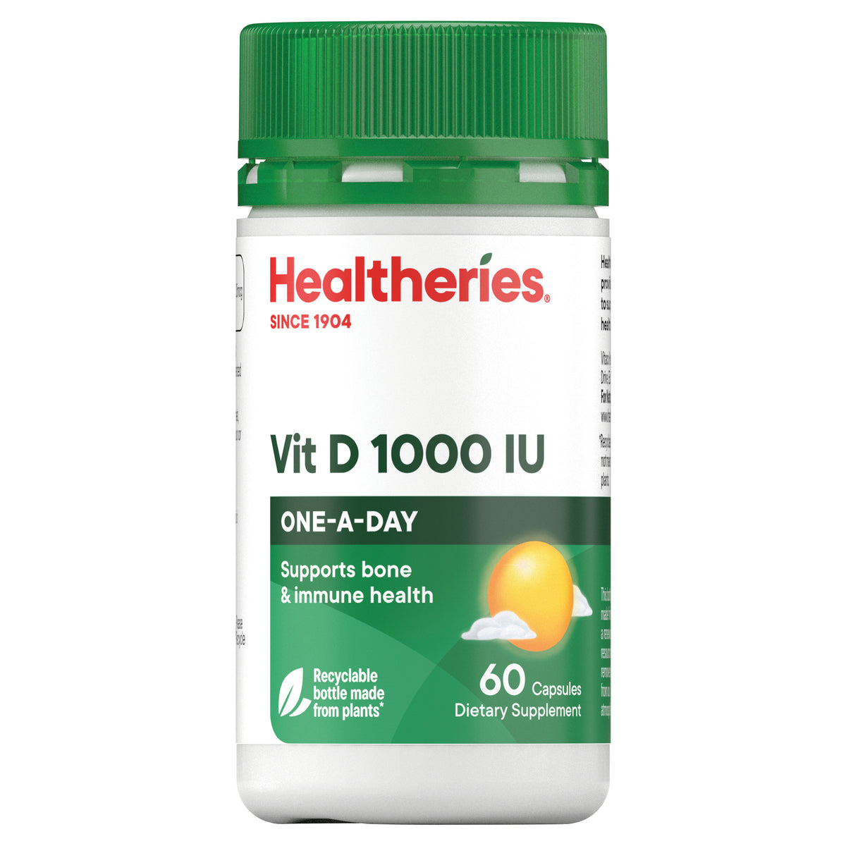 Healtheries Vit D 1000IU 60 Capsules