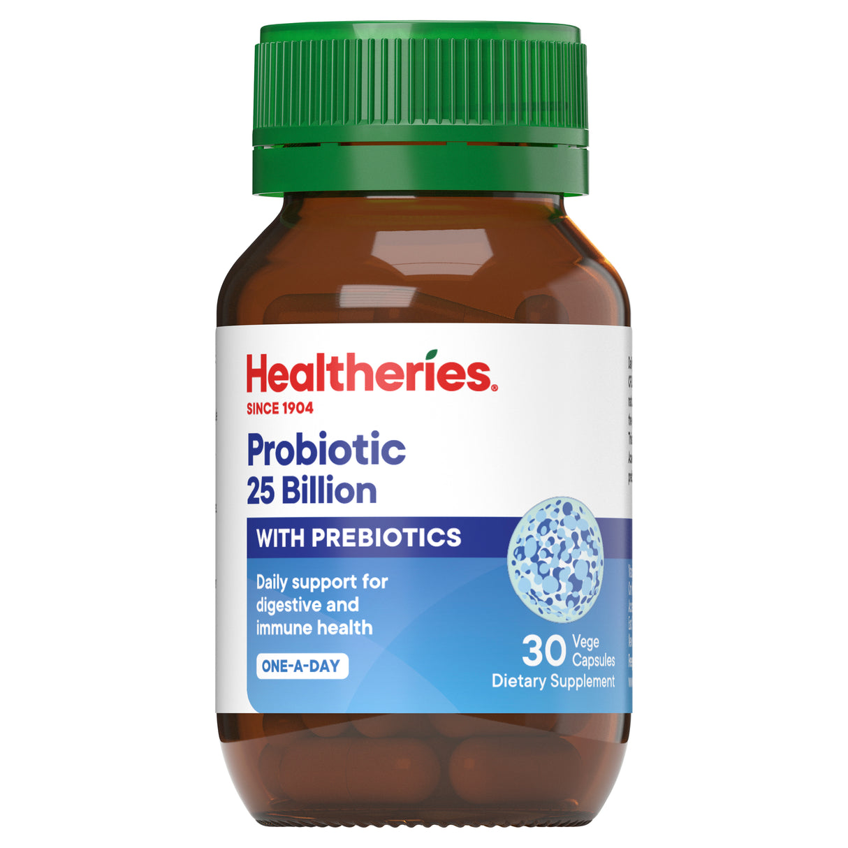 Healtheries Probiotic 25 Billion With Prebiotics 30 Vege Capsules