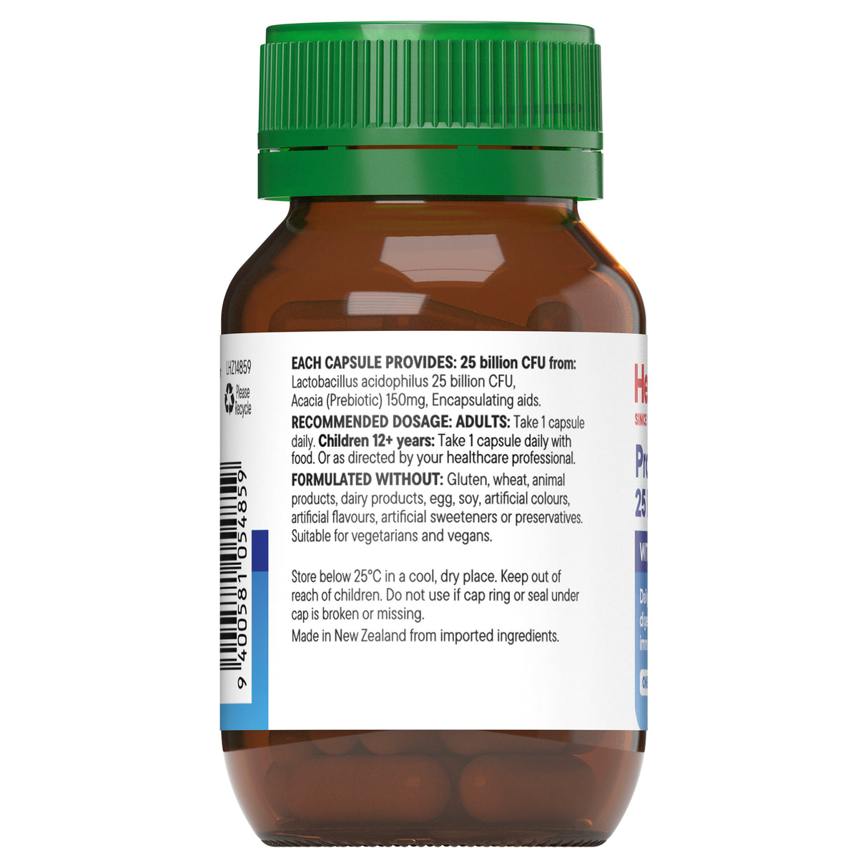 Healtheries Probiotic 25 Billion With Prebiotics 30 Vege Capsules