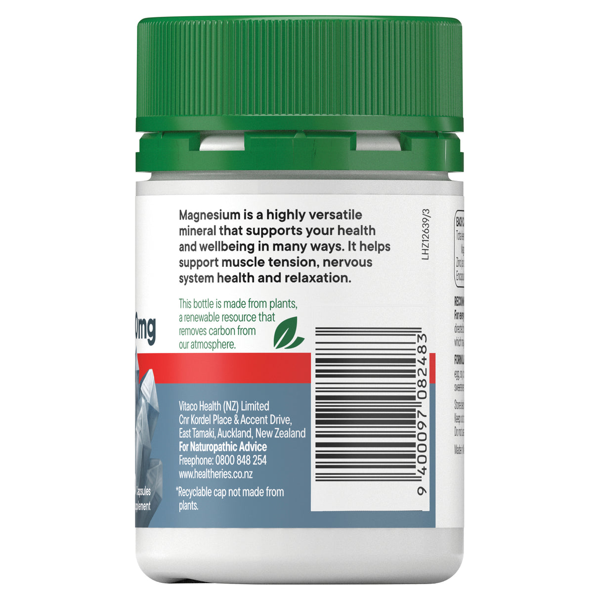 Healtheries Magnesium 400mg High Strength 1-a-day 60 Capsules