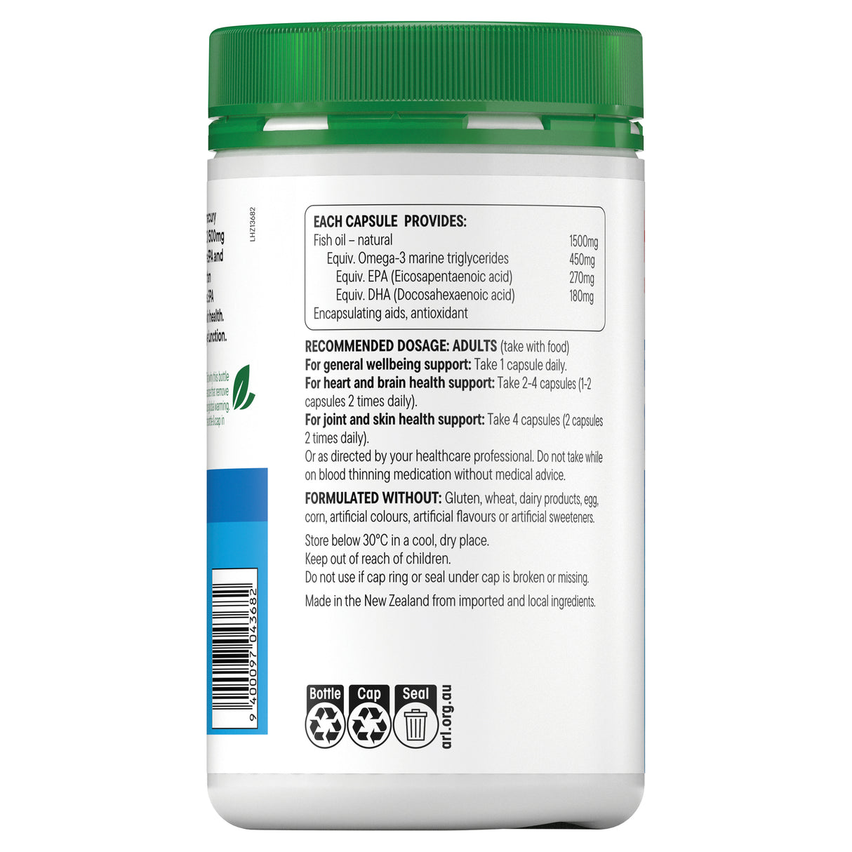 Healtheries Fish Oil 1500mg 240 Capsules