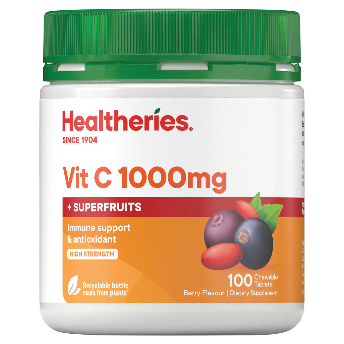 Healtheries Vit C 1000mg+ SuperFruit 100 Tablets