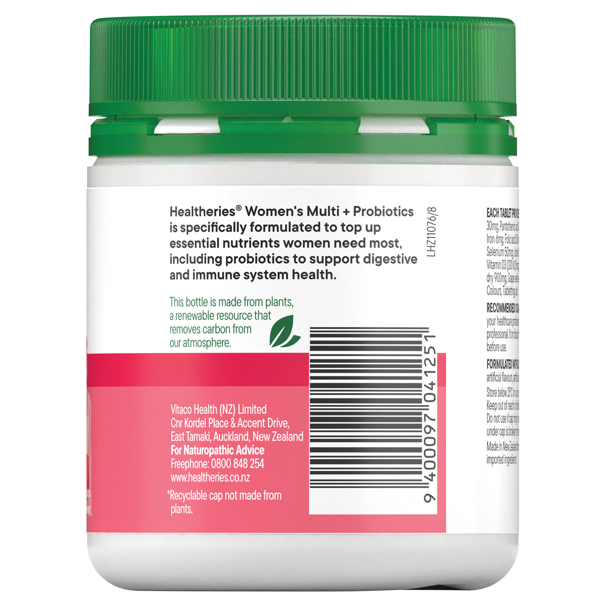 Healtheries Women's Multi with Probiotics One-A-Day 100 Tablets