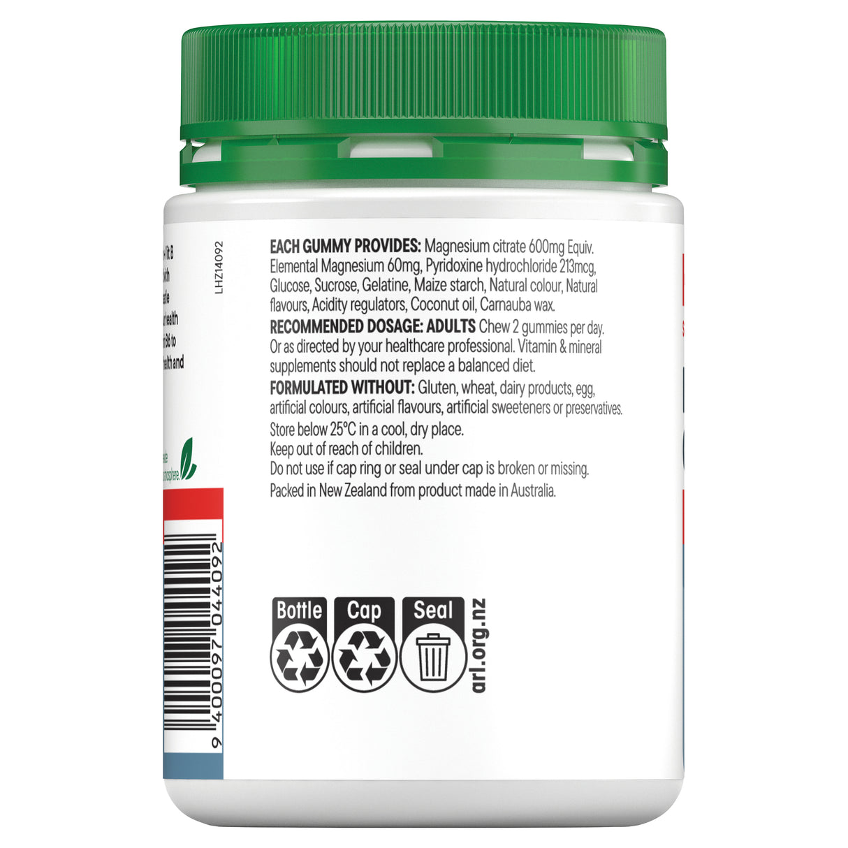 Healtheries Adult High Strength Magnesium + Vit B Gummies