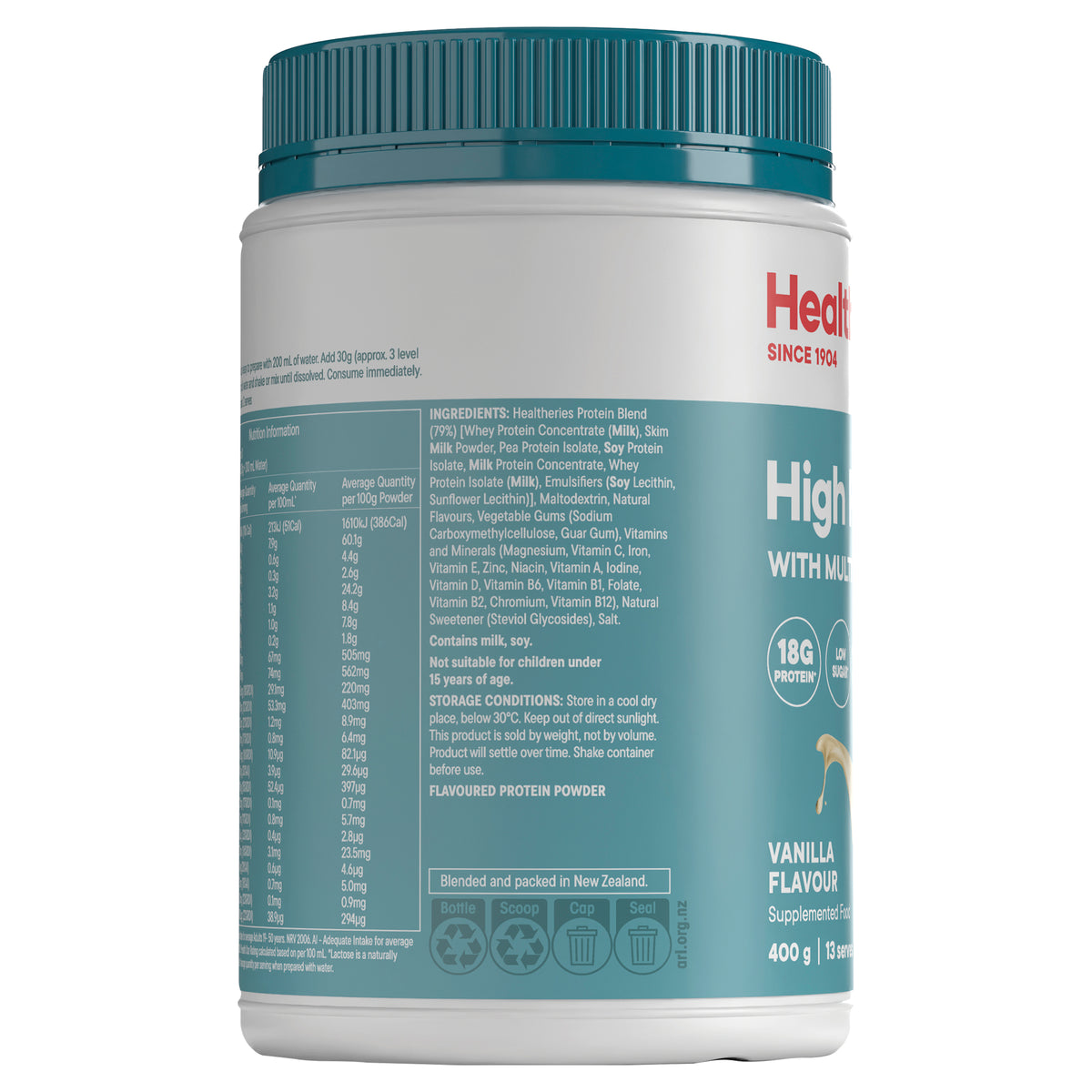Healtheries High Protein Plus Vanilla 400g