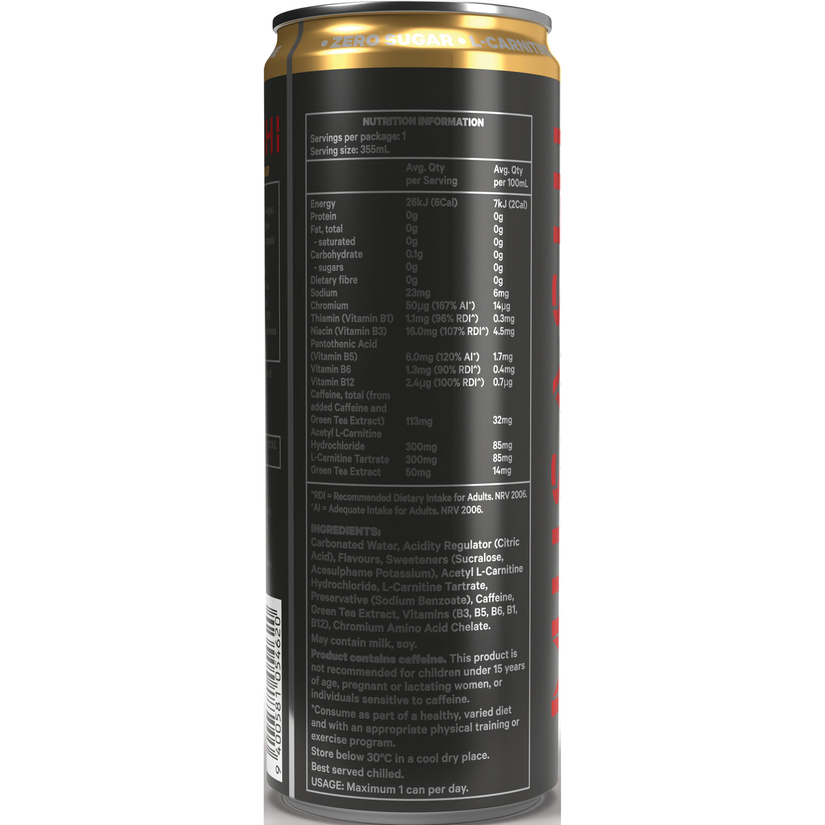 MUSASHI Shred Energy PassionFruit 355ml