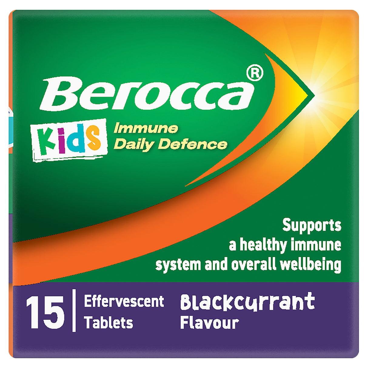 Berocca Immune Kid Blackcurrant Effervescent Tab 15s