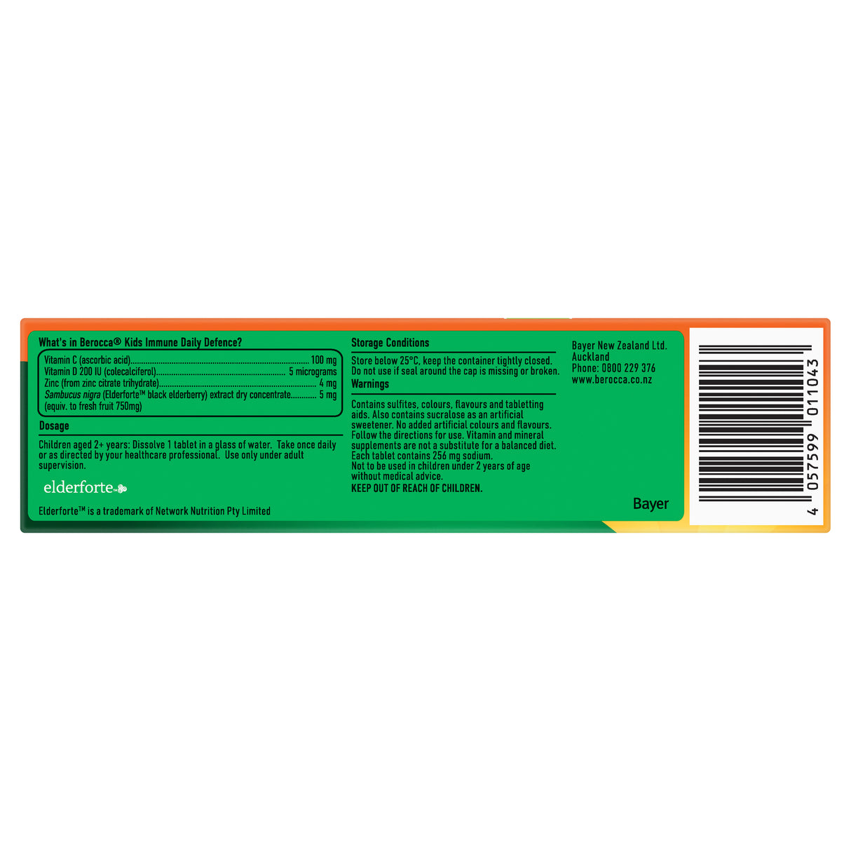 Berocca Immune Kid Blackcurrant Effervescent Tab 15s