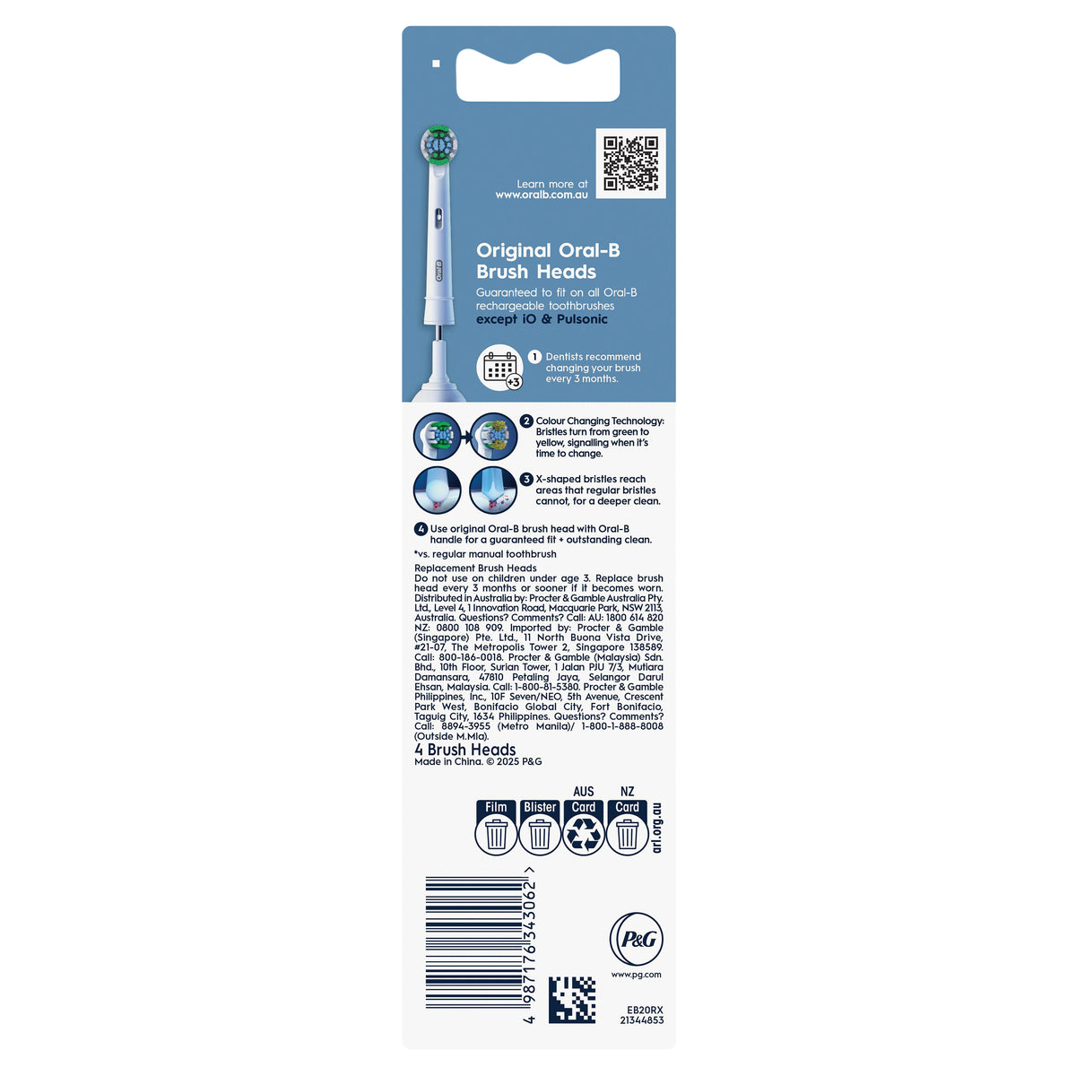 Oral-B Everday Clean (R) Wht 4pk