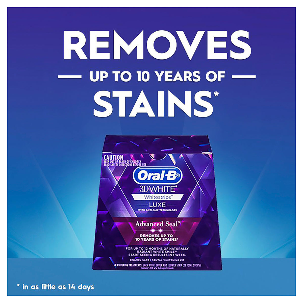 Oral-B Luxe Adv. Seal Wh Strips14pk