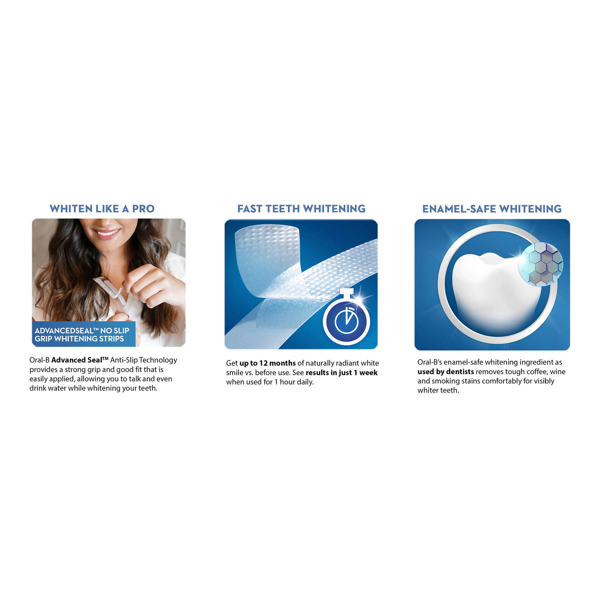 Oral-B Luxe Adv. Seal Wh Strips14pk