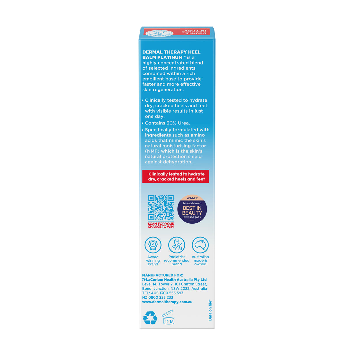 Dermal Therapy Heel Balm Platinum 28g