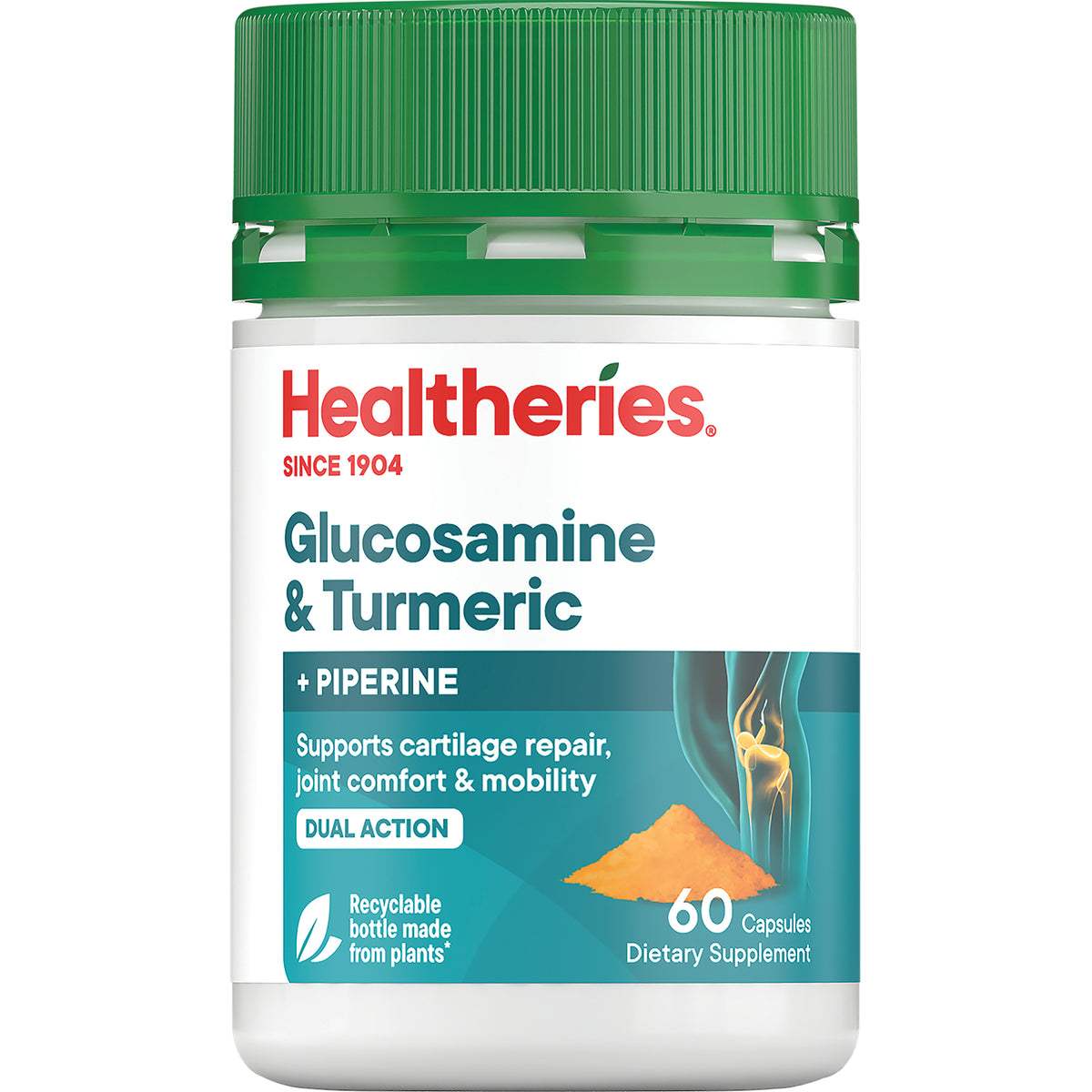 Healtheries Glucosamine + Turmeric 60 Capsules