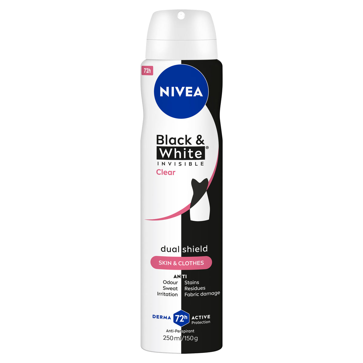 NIVEA Deo Aero Inv. B&W Clear 250ml