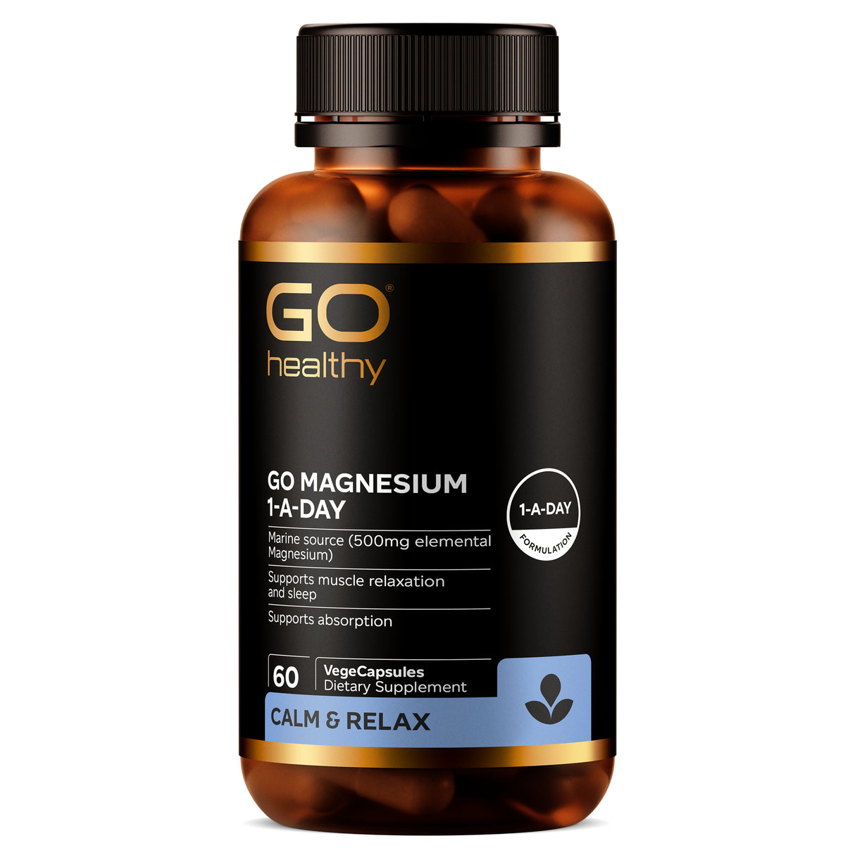 GO Healthy GO Magnesium Sleep Supplement 1-A-Day 60 Caps