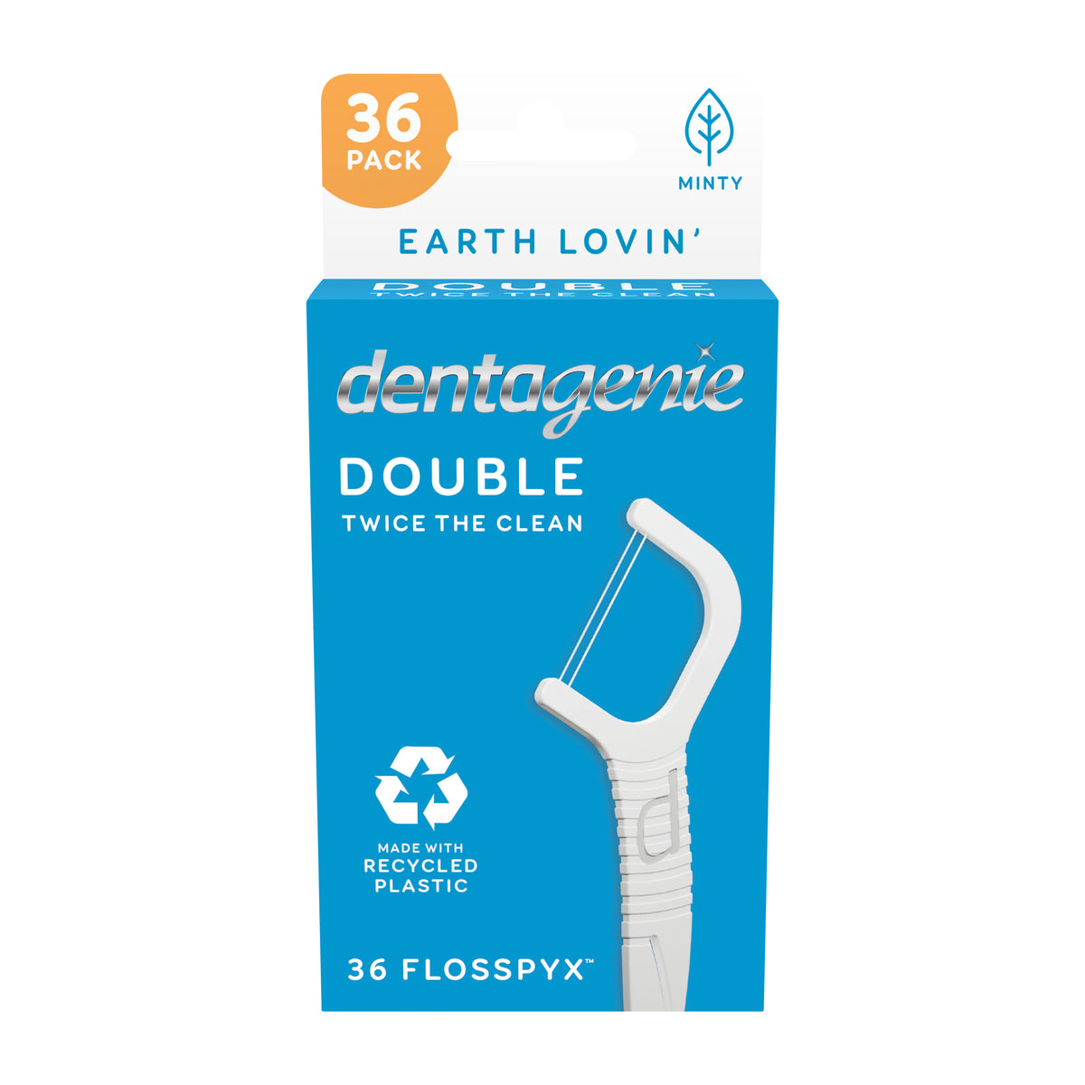 GO2 Dentagenie Dbl Floss Minty 36pk