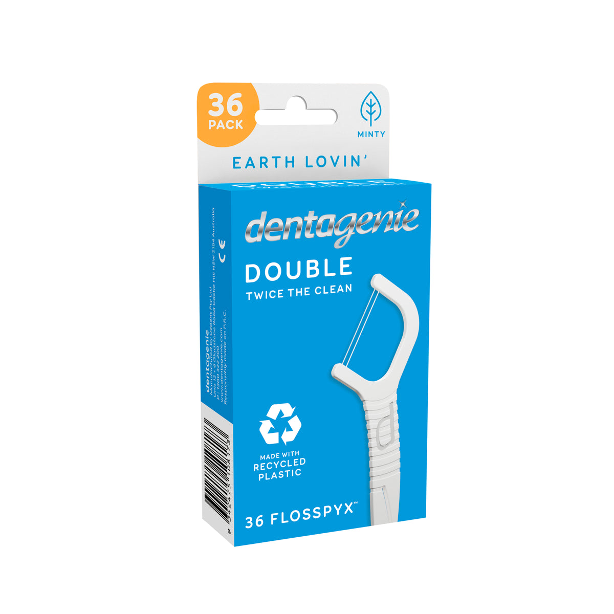 GO2 Dentagenie Dbl Floss Minty 36pk