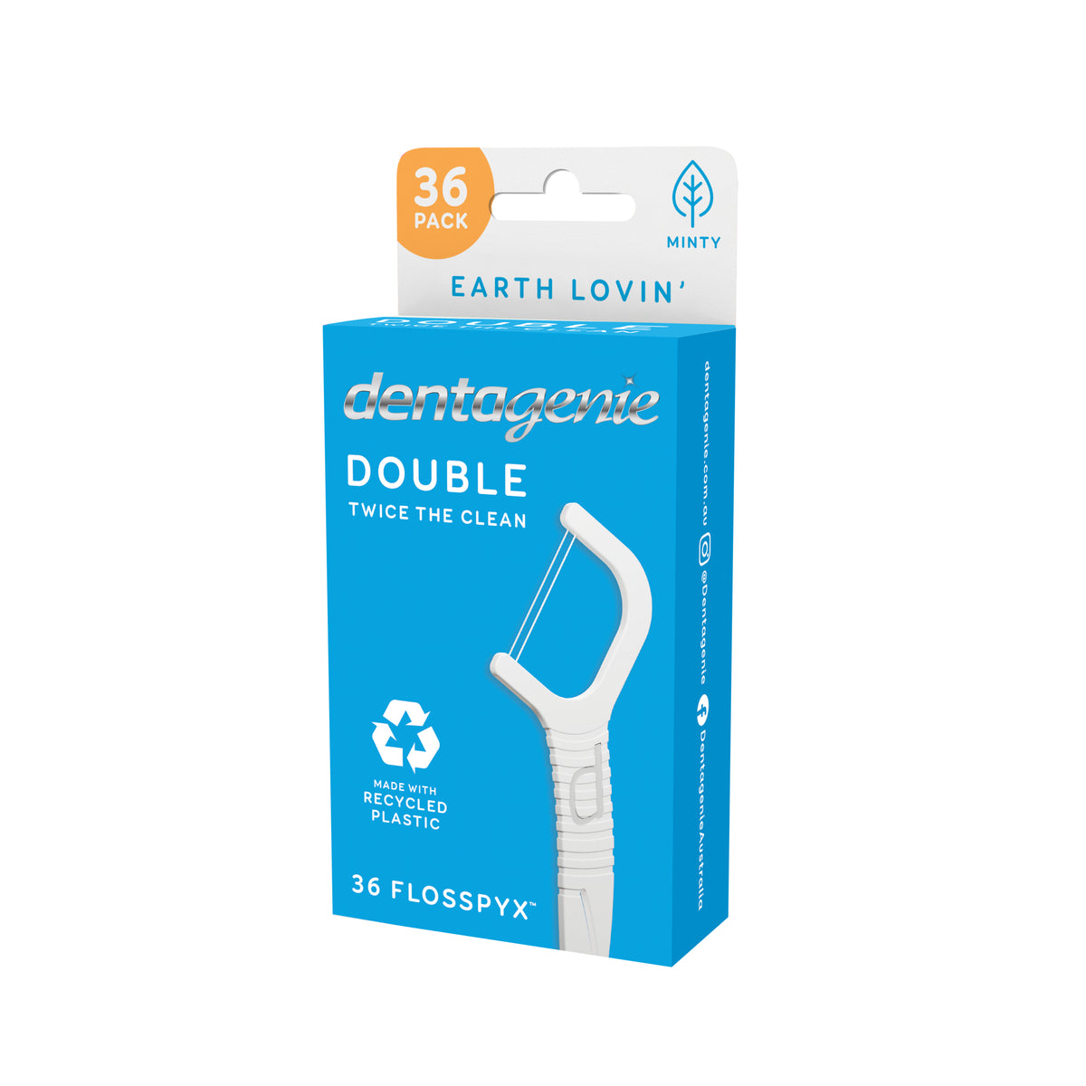 GO2 Dentagenie Dbl Floss Minty 36pk