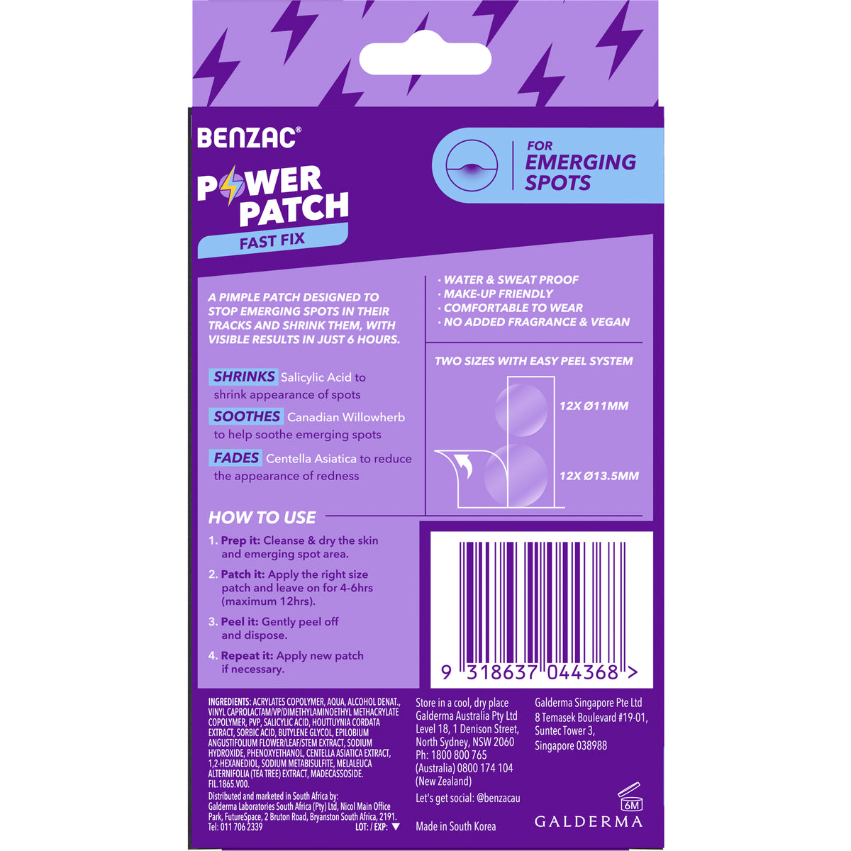 BENZAC Power Patch 24pk