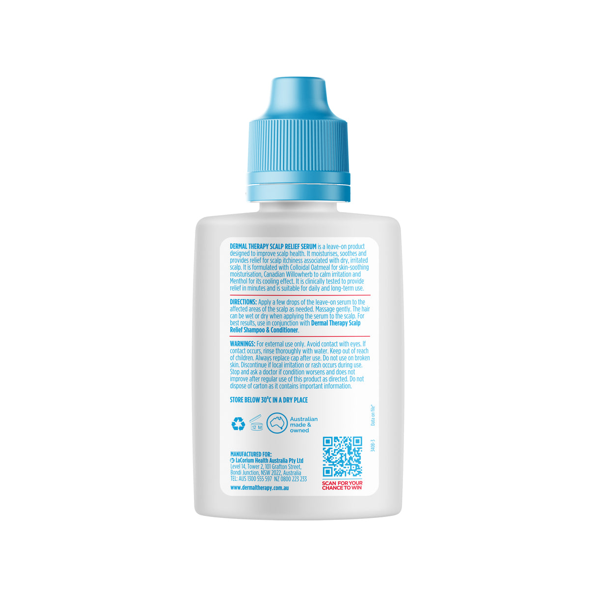 Dermal Therapy Itchy Scalp Relief Serum 60mL