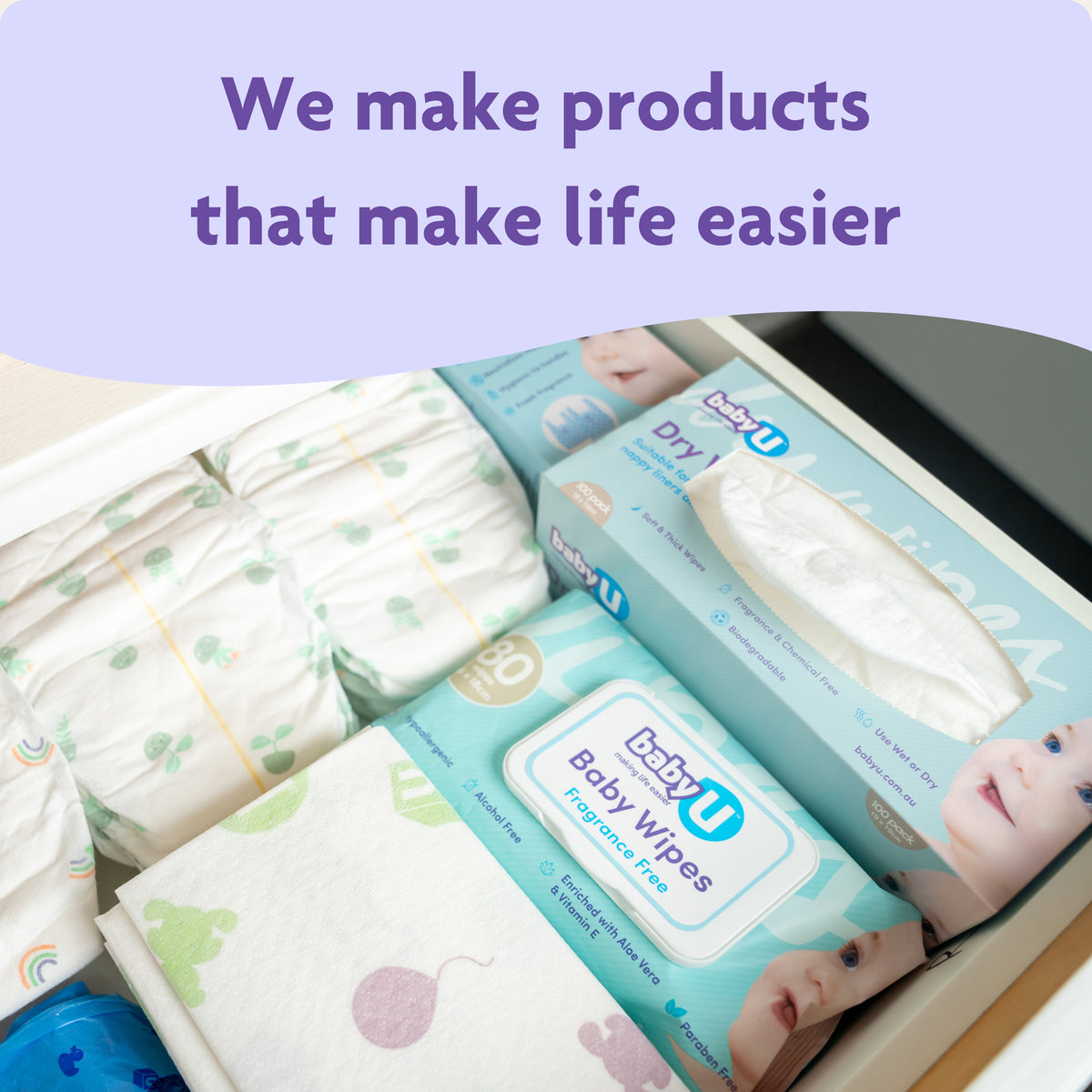 babyU Baby Wipes 240 Pack