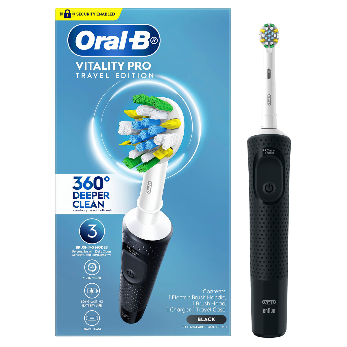 Oral-B Pro 300 Clean Power Brush Black