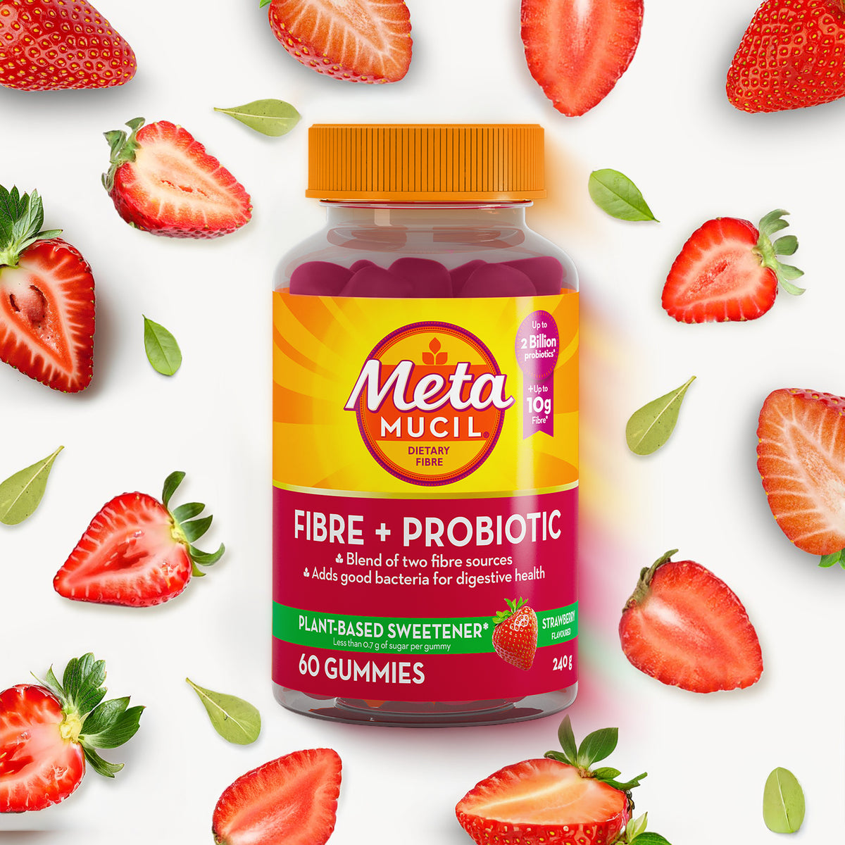 Metamucil Fibre + Probiotics 60 Gummies