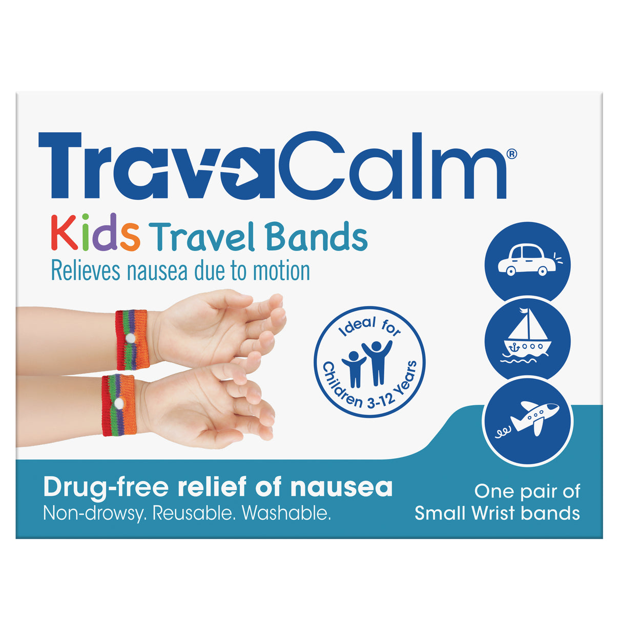 TRAVACALM Kids Nausea Cntrl Band 1pr