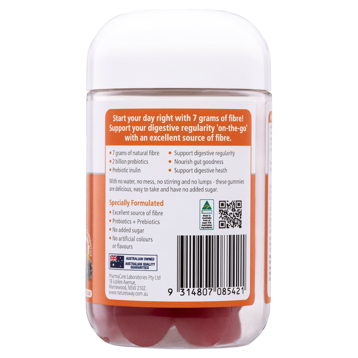 Natures Way Digest Fibre + Probiotic Gummies 30s