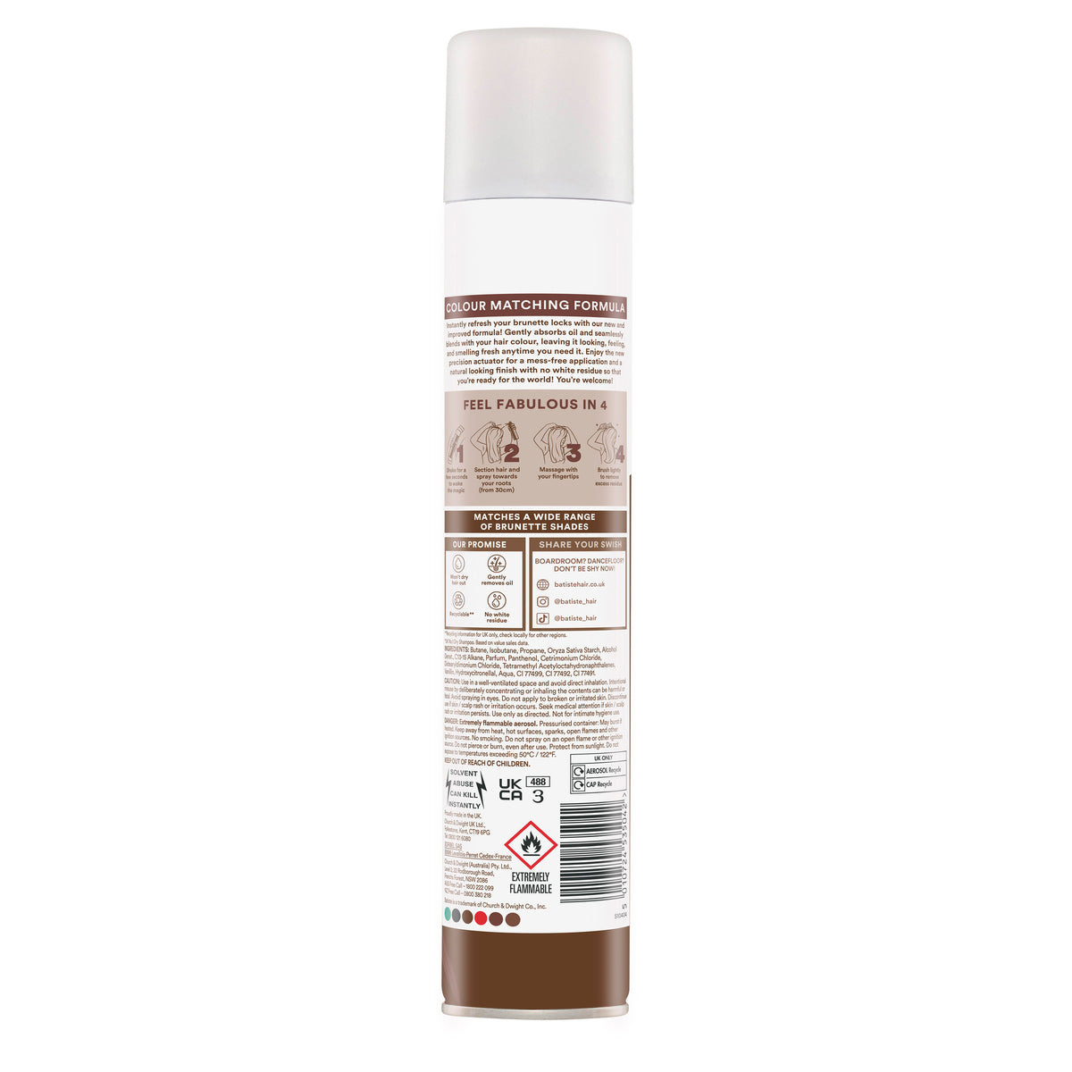 Batiste Brunette Dry Shampoo 350mL