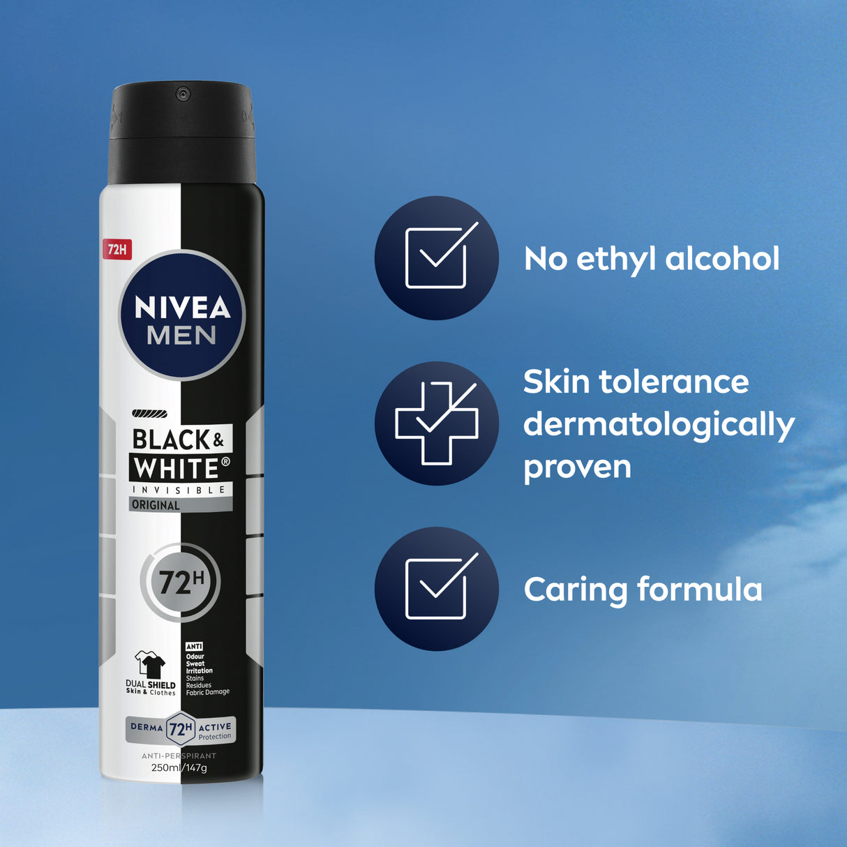 NIVEA Deo Inv. B&W Power Aero 250ml