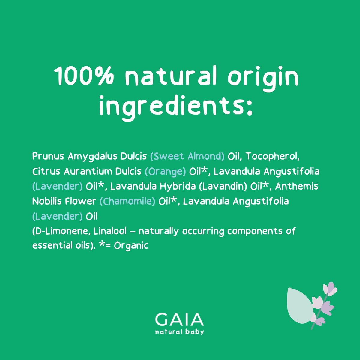 GAIA Baby Massage Oil 125ml