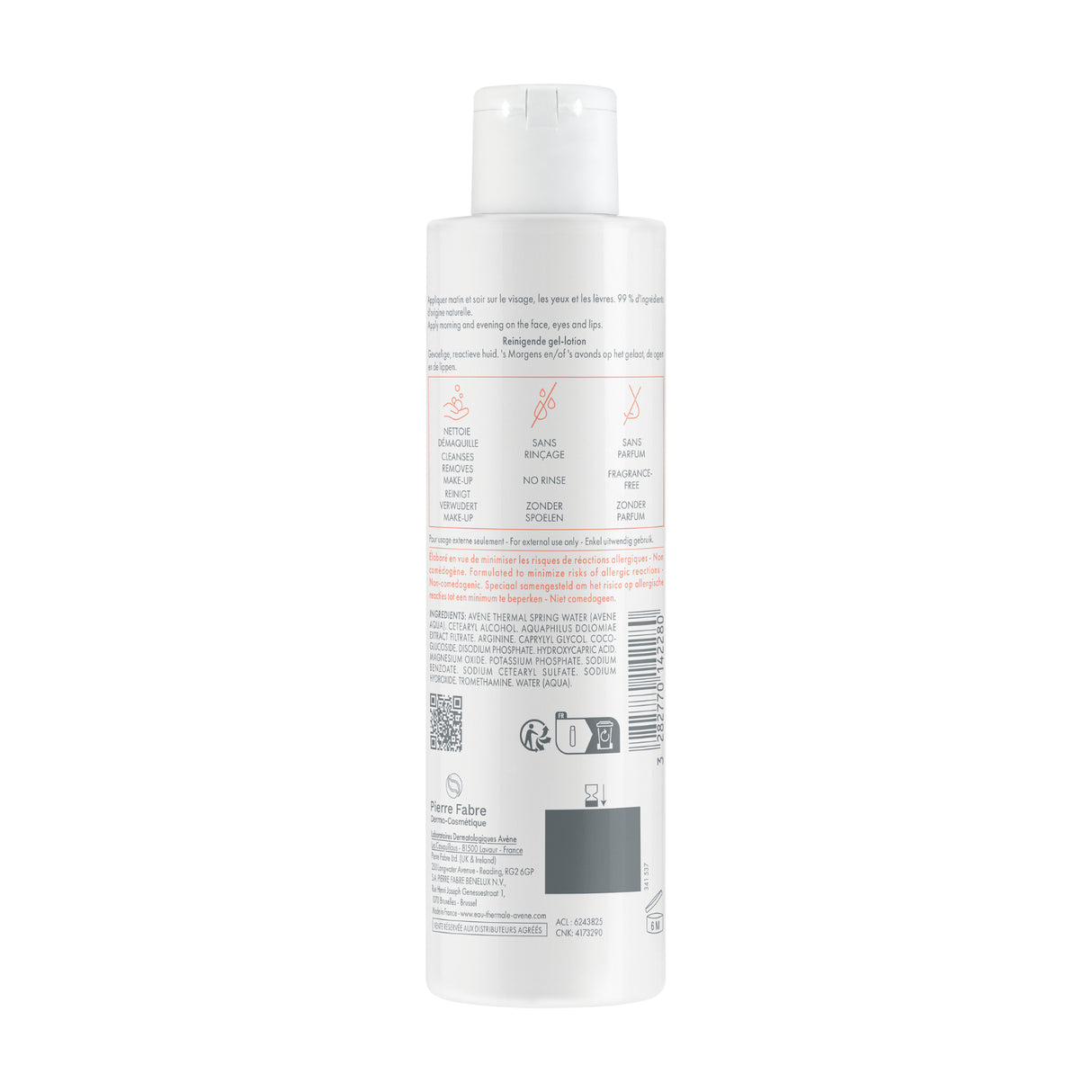 Avene Tolerance Extremely Gentle Cleanser 200ml