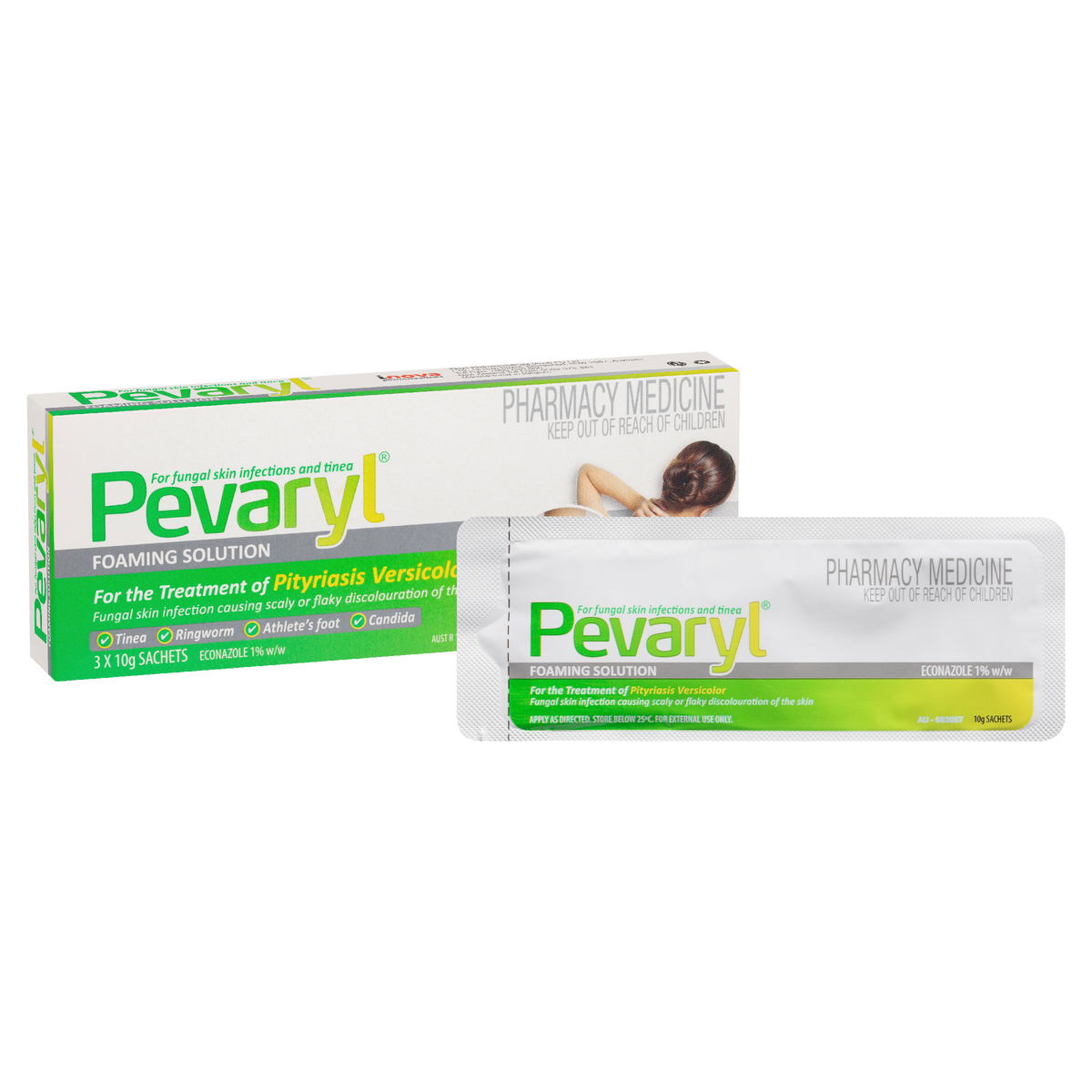 Pevaryl Anti-Fungal Foaming Solution 10 g
