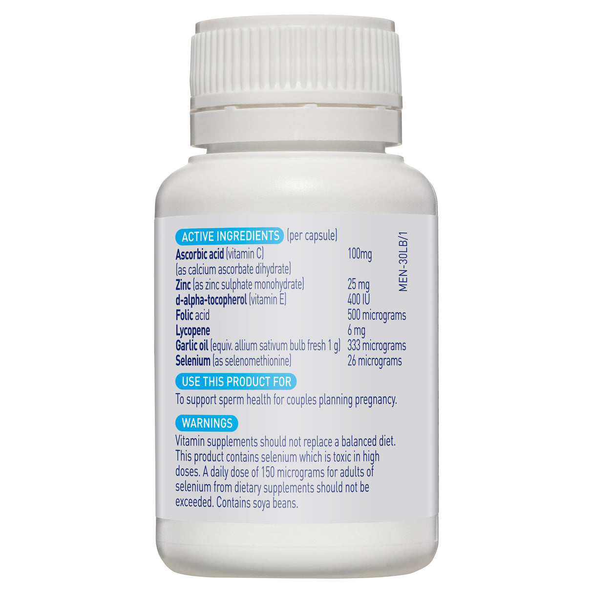 Menevit Pre-Conception Sperm Health 30 Capsules