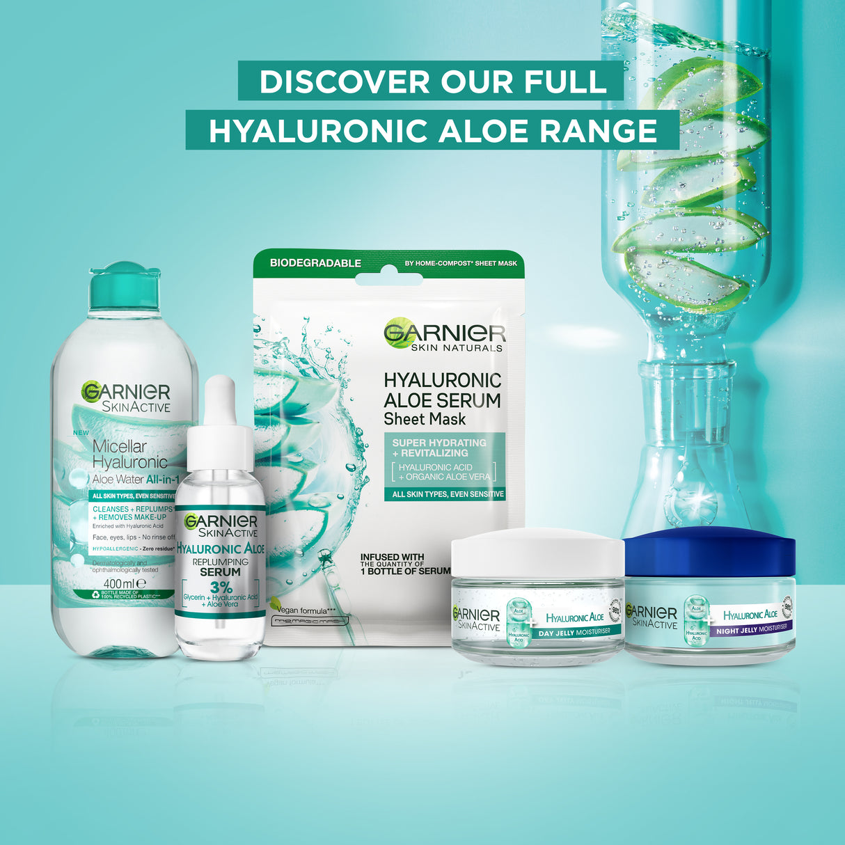 GARNIER Hyaluronic Aloe Night Jelly Moisturiser 50mL