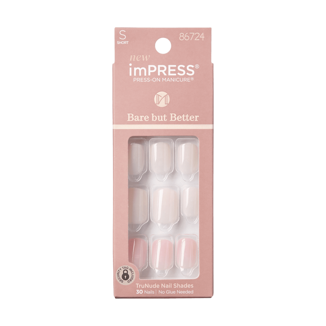 KISS ImPress Nails Bare But Better Effortless 30