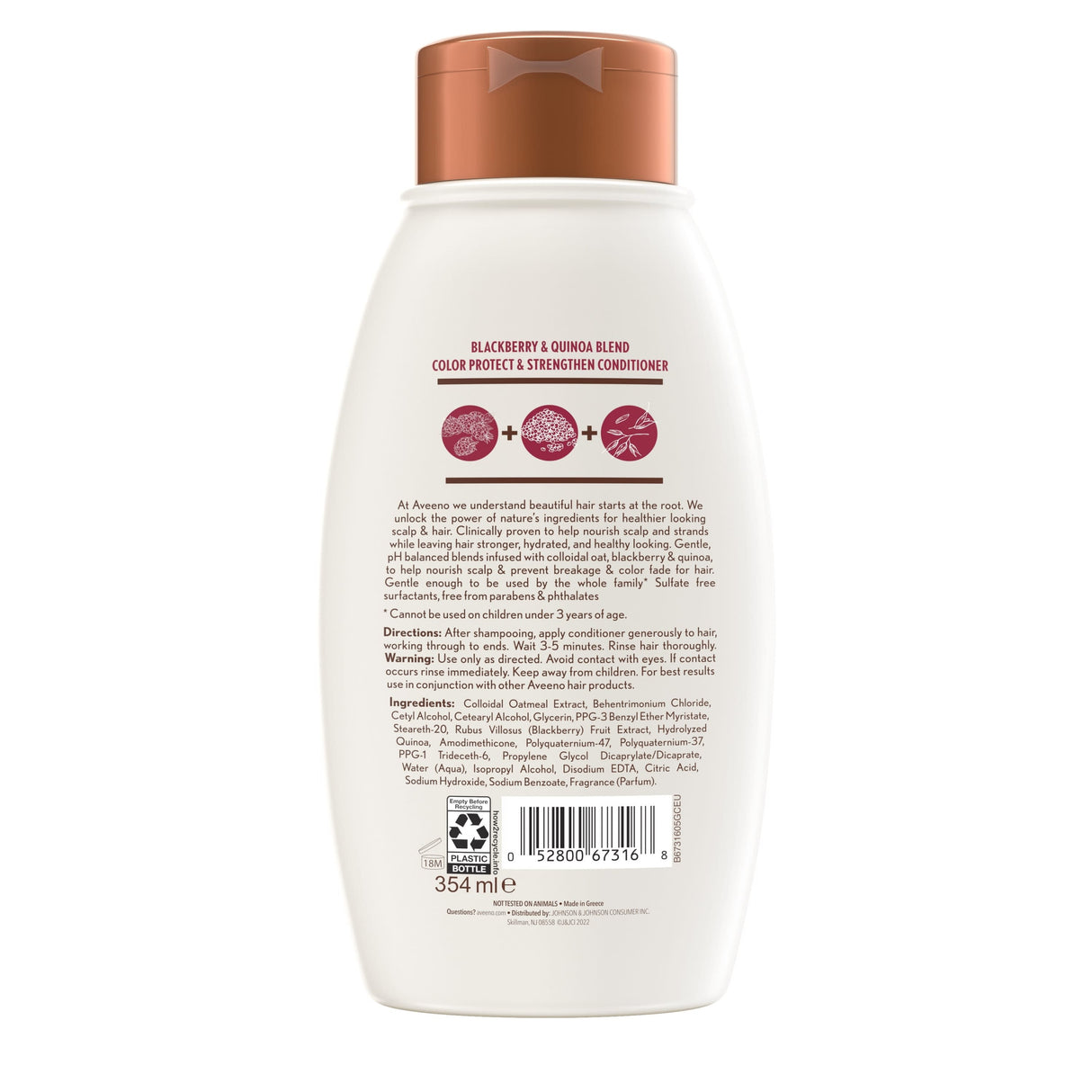 Aveeno Blackberry & Quinoa Conditioner 354mL