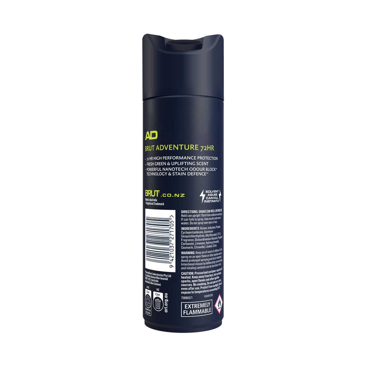 BRUT AFC 72HR APD Earth Spray 130g