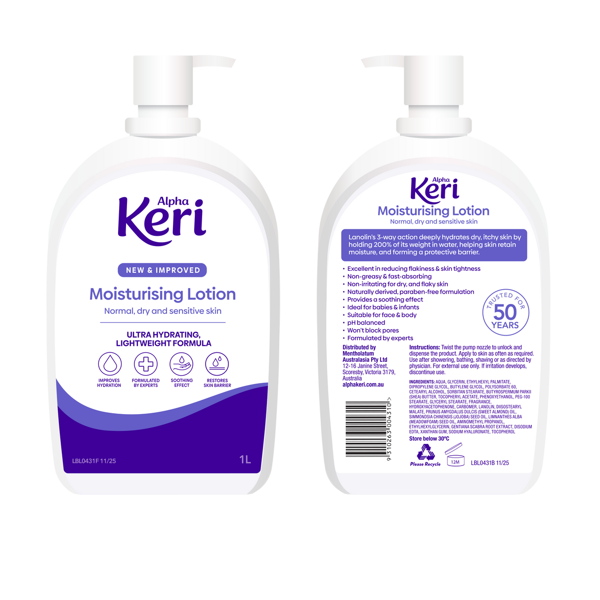 Alpha Keri Super Hydrating Moisturising Lotion 1L