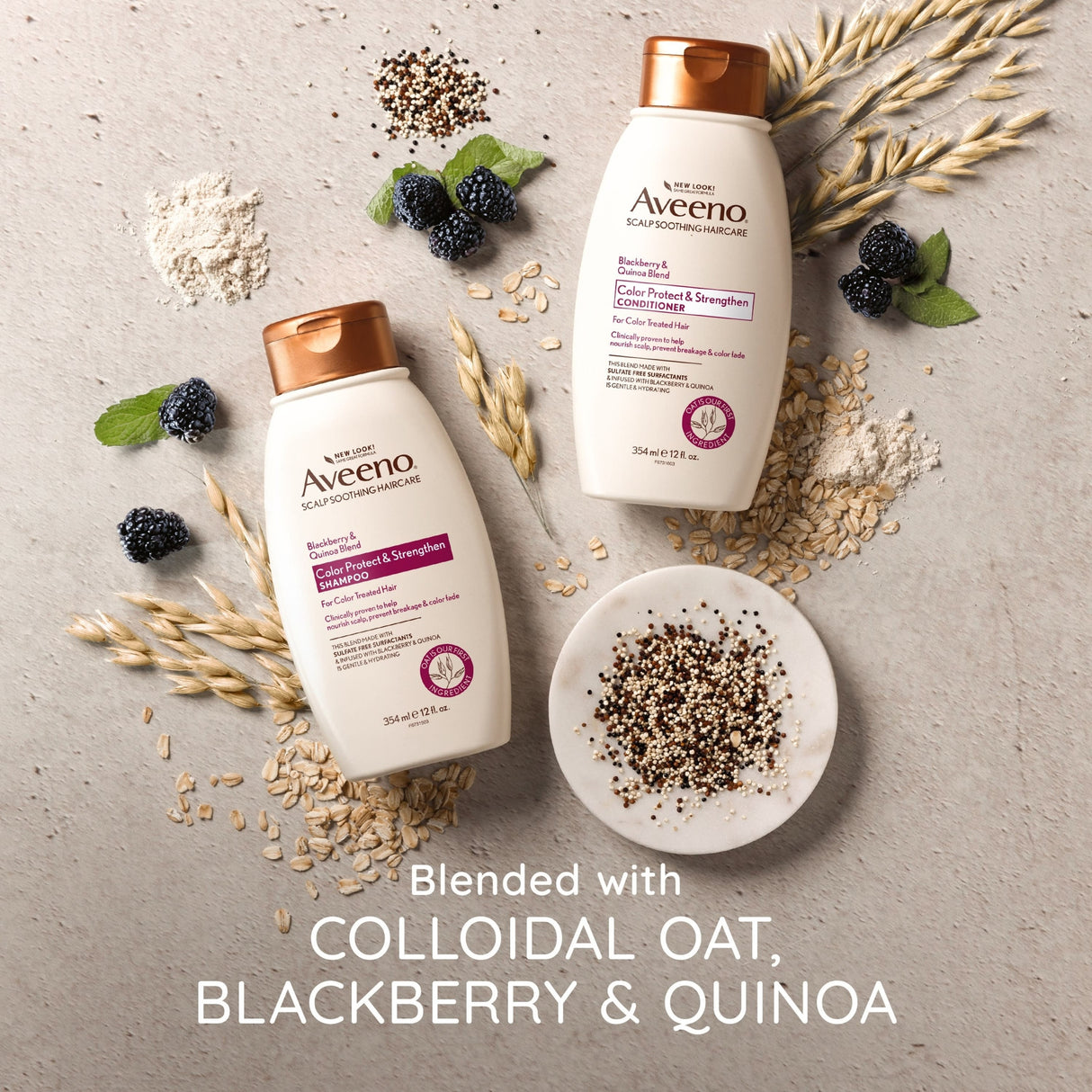 Aveeno Blackberry & Quinoa Conditioner 354mL